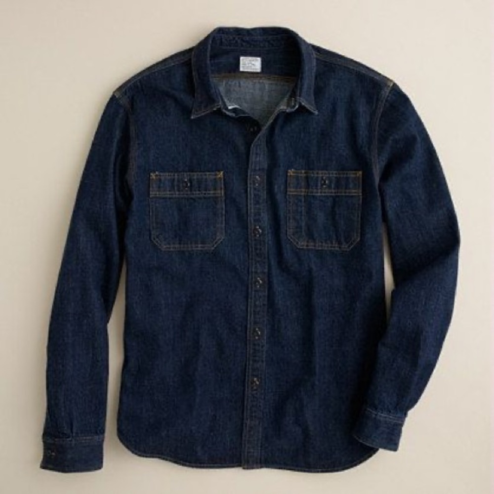 J crew light weight denim shirt/ jacket